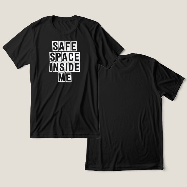 Camiseta Emotional Self-Care & Safe Space  (Design Frente e Verso)