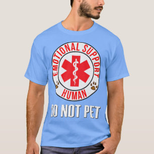 Camiseta Emotional Support Human Do Not Pet Service Dog Lo
