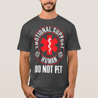 Camiseta Emotional Support Human Do Not Pet Service Dog Lov