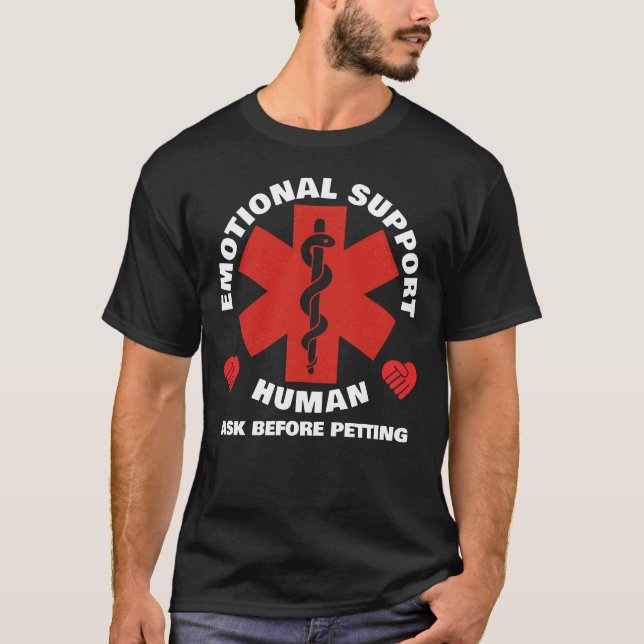 Camiseta Emotional Support Human - front (Frente)