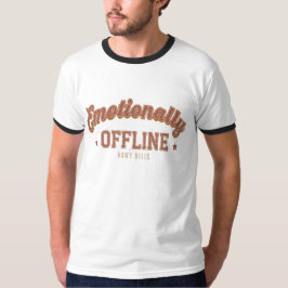Camiseta Emotionally Offline – Vintage Minimalist