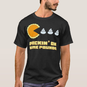 Camiseta Empacotando em alguns quilos, 8 bits, 80 anos, gra