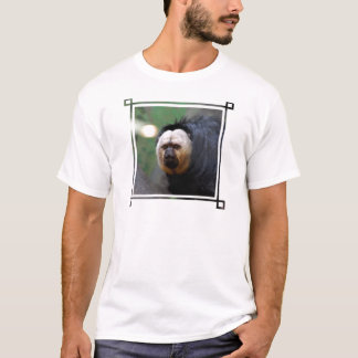 Camiseta Empalideça o macaco enfrentado de Saki