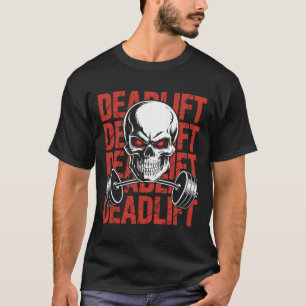 Camiseta Empilhação do crânio do esqueleto Workout Potência