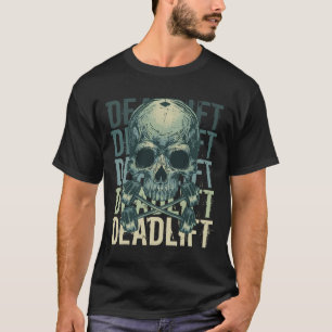 Camiseta Empilhação do crânio do esqueleto Workout Potência