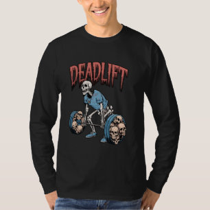 Camiseta Empilhação do crânio do esqueleto Workout Potência