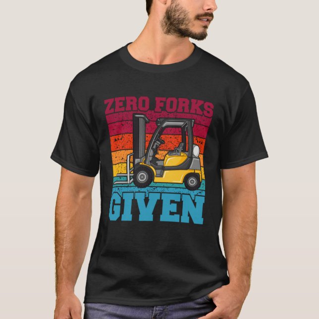 Camiseta Empilhadeira de Garfo Zero Dado Logística de Armaz (Frente)