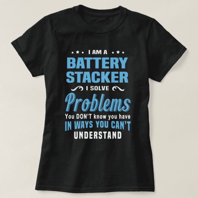 Camiseta Empilhador de Bateria (Frente do Design)