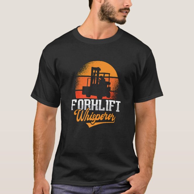 Camiseta Empilhador de Disparador do Forklevantador de Moto (Frente)