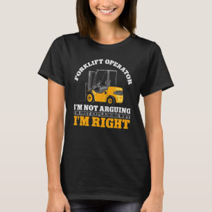 Camiseta Empilhador de Elevação de Viagem Certificada