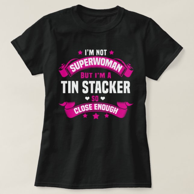 Camiseta Empilhador de estanho (Frente do Design)