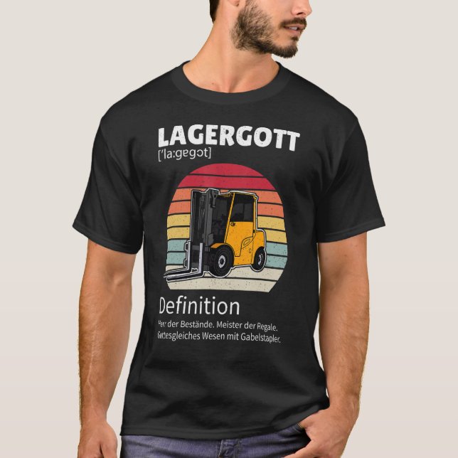 Camiseta Empilhador de Palete Logistician Dizendo 3 (Frente)