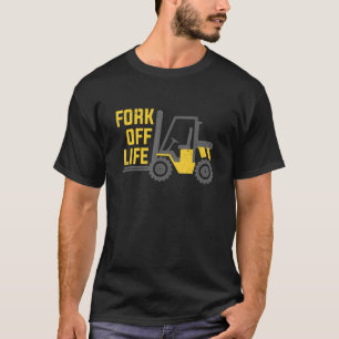 Camiseta Empilhador do Fork do Driver Desligado do Ecrã de 