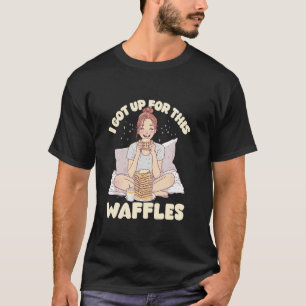 Camiseta Empilhe o Brunch de Waffle Diversão