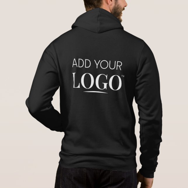 Camiseta Employee Uniform Business Logo Branded Black (Verso)