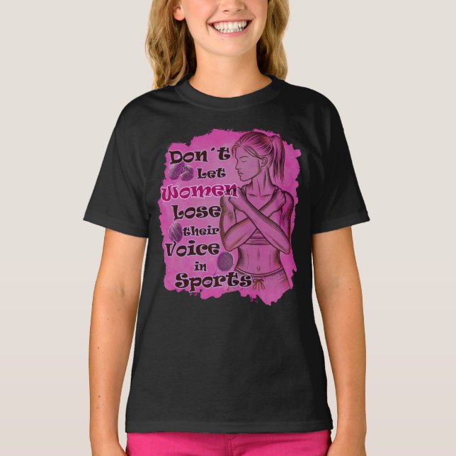 Camiseta Empoderamento das mulheres. As mulheres falam por  (Frente)