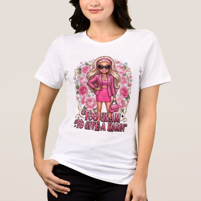 Camiseta empoderamento de mulheres glamorosas (Frente)