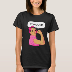 Camiseta Empoderamento feminino e conquista texto editável
