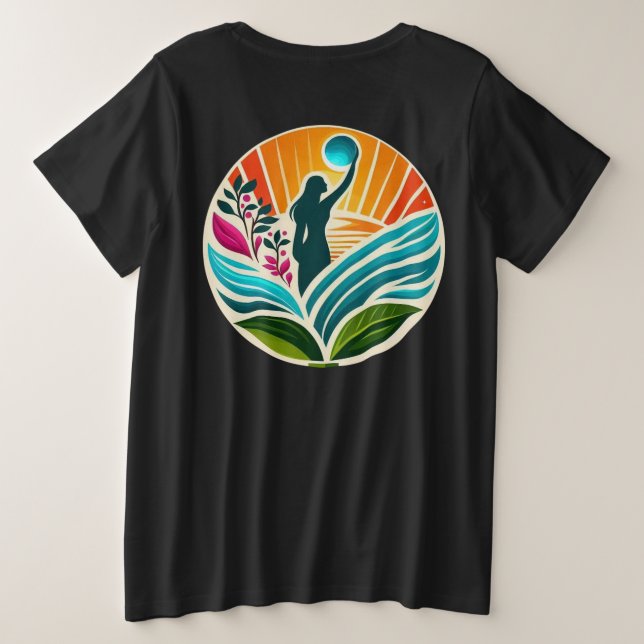 Camiseta Empoderando a Humanidade Plus-Size (Verso do Design)