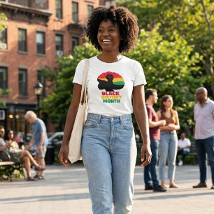 Camiseta Empoderando a Mulher Afro