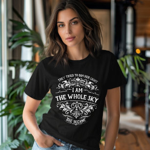 Camiseta Empoderando Eu Sou o Céu Inteiro Feminino Vintage