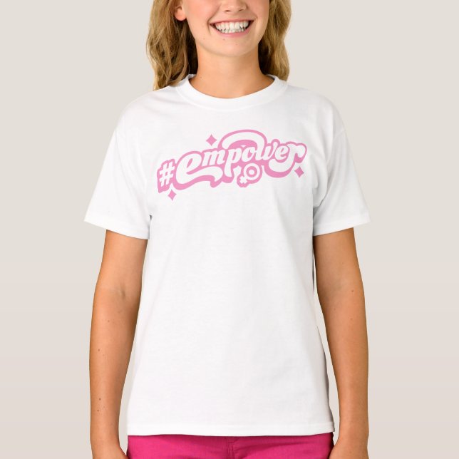 Camiseta Empoderar Meninas – Meninas Fortes Inspir (Frente)