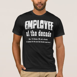 Camiseta Empregado da Apreciação do Funcionário DECADE V09