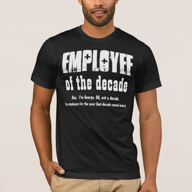 Camiseta Empregado da Apreciação do Funcionário DECADE V09 (Frente)