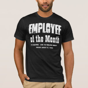 Camiseta Empregado da Apreciação Mensal do Funcionário V03