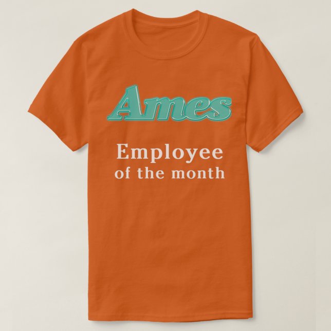 Camiseta Empregado da Loja do Departamento do Ames do Mês (Frente do Design)