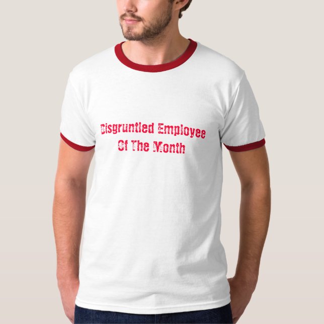 Camiseta Empregado desapontado do mês (Frente)