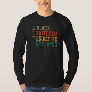 Camiseta Empregado Educado História Negra Tatooed 1