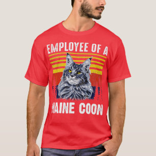 CAMISETA EMPREGADO GATO DE UM VINHO DE MILHO