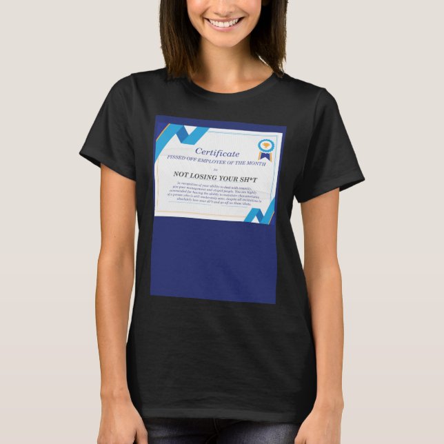 Camiseta Empregado Irritado do Trabalho Mês (Frente)