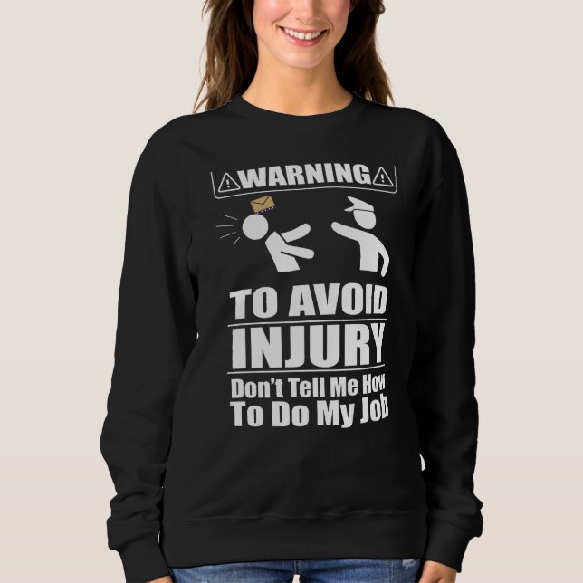 Camiseta Empregado Postal dizendo Não me diga como fazer (Frente)