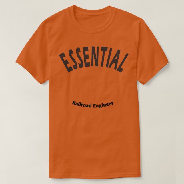 Camiseta Empregos de Engenheiro ferroviário (Frente do Design)