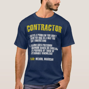 Camiseta Empreiteiro Engraçado de Construção - Prêmio para 