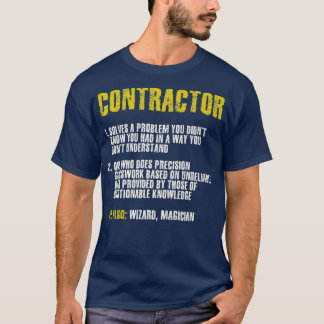 Camiseta Empreiteiro Engraçado de Construção - Prêmio para 