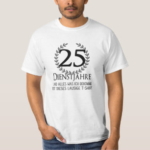 Camiseta Empresa Aniversário de 25 Anos Empresa Empresa Em