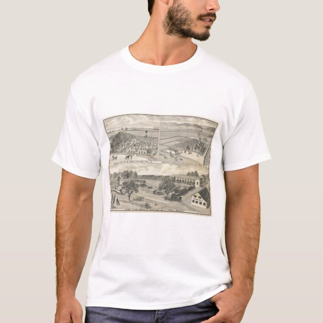 Camiseta Empresa da madeira serrada da floresta (Frente)