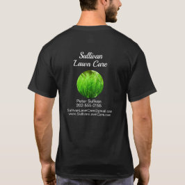 Camiseta Empresa de grama de assistência à grama de jardim