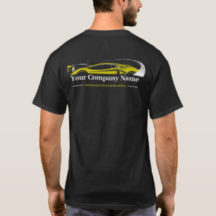 Camiseta Empresa de Lavagem de Carros de Detalhamento Autom
