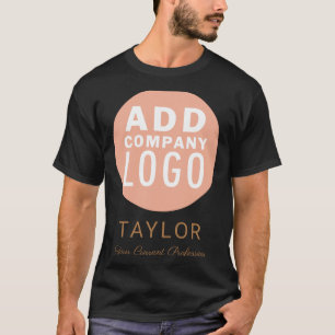 Camiseta Empresa de Logotipo de Negócios Personalizado Nome