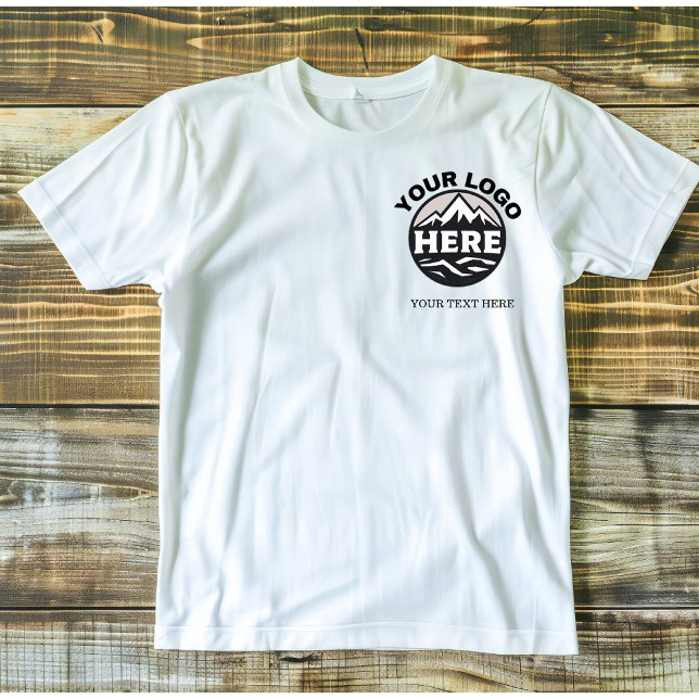 Camiseta Empresa de negócio de texto e logotipo simples per (Criador carregado)