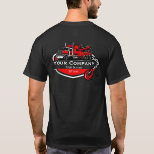 Camiseta Empresa de reboque profissional, serviço de cabele