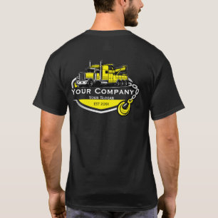 Camiseta Empresa de reboque profissional, serviço de cabele