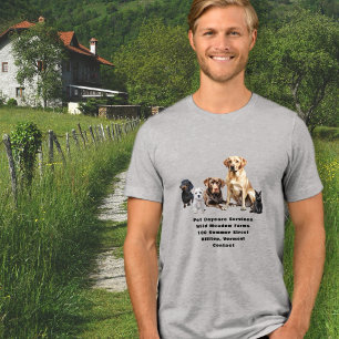 Camiseta Empresa de Serviços de Animais de Estimação Public