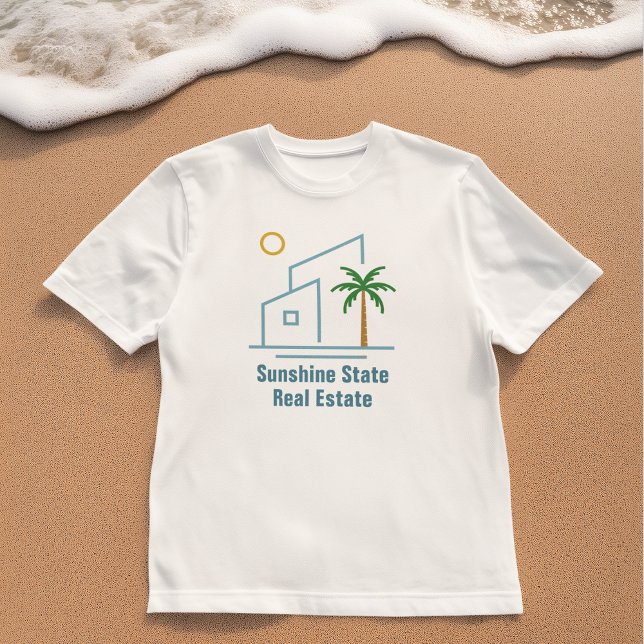 Camiseta Empresa Imobiliária Praia Personalizável (Criador carregado)