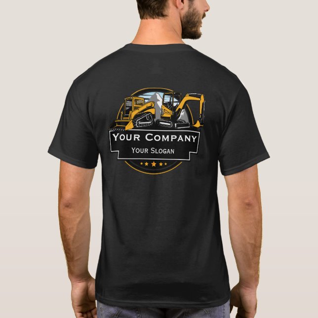 Camiseta Empresa Profissional de Construção de Equipamentos (Verso)