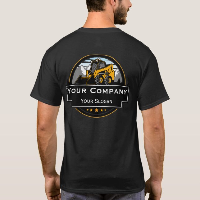 Camiseta Empresa Profissional de Construção de Equipamentos (Verso)
